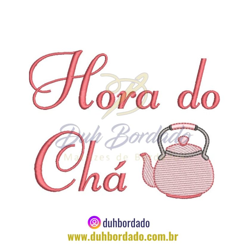 Matriz de Bordado Hora do Chá