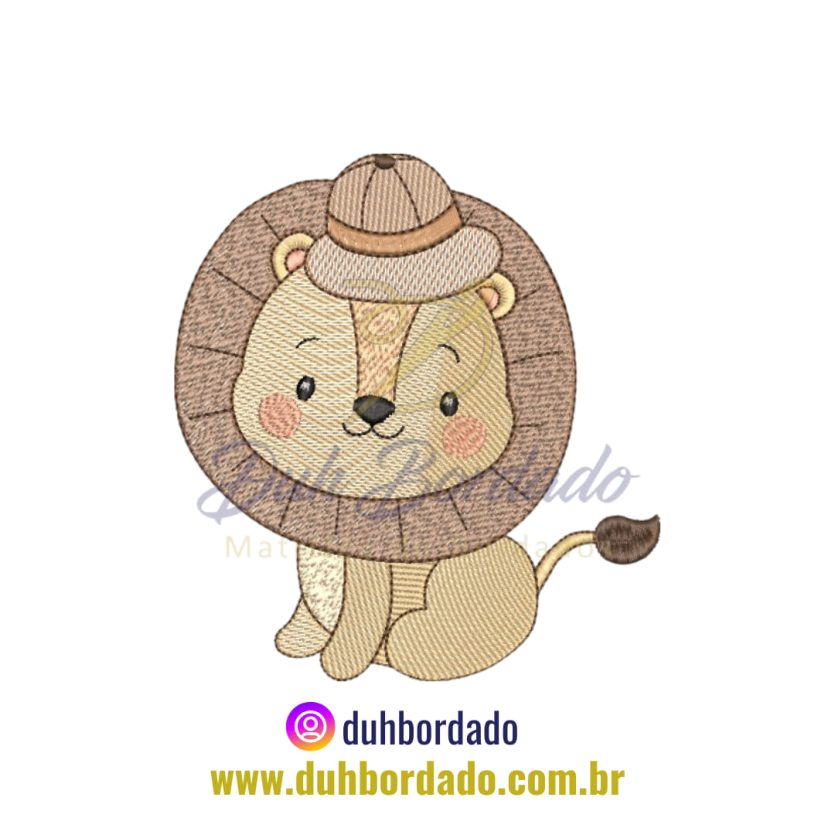 Matriz de Bordado de Leão