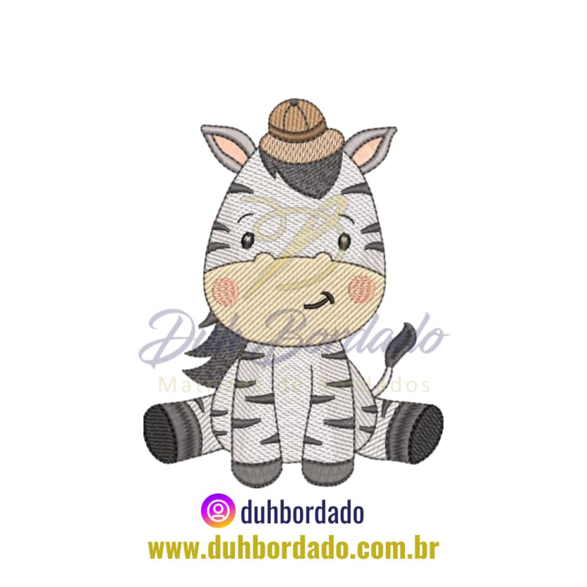 Matriz de Bordado de Zebra