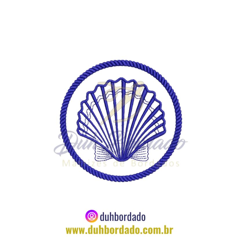Matriz de Bordado de Concha