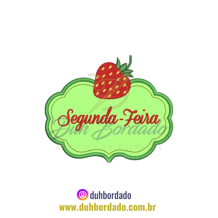 Matriz de Bordado de Semaninha