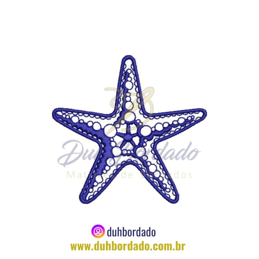 Matriz de Bordado de Estrela-do-Mar