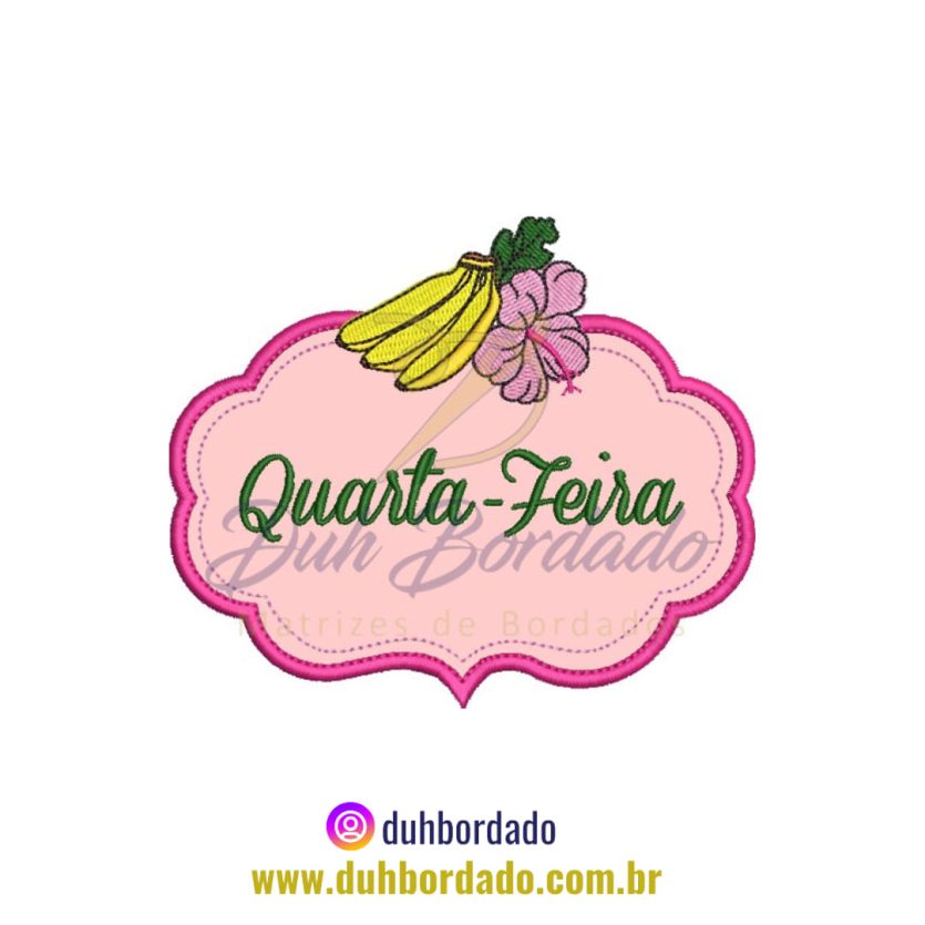 Matriz de Bordado de Semaninha