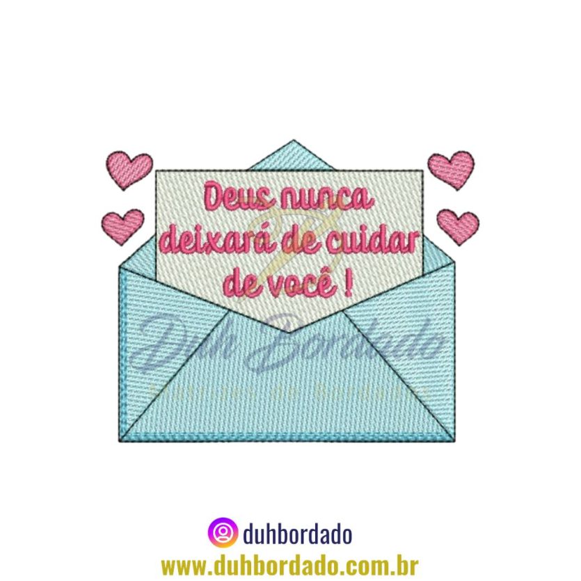 Matriz de Bordado de Mensagem de Fé