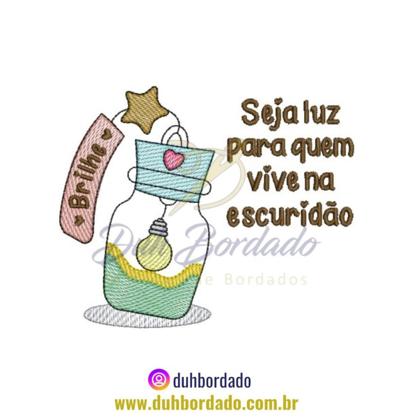 Matriz de Bordado de Mensagem de Fé