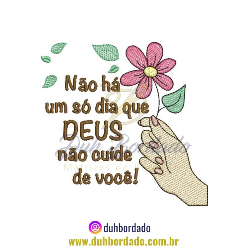 Matriz de Bordado de Mensagem de Fé