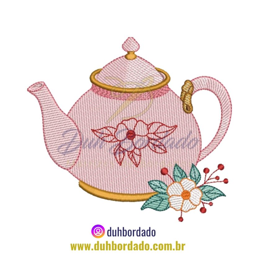 Matriz de Bordado de Bule