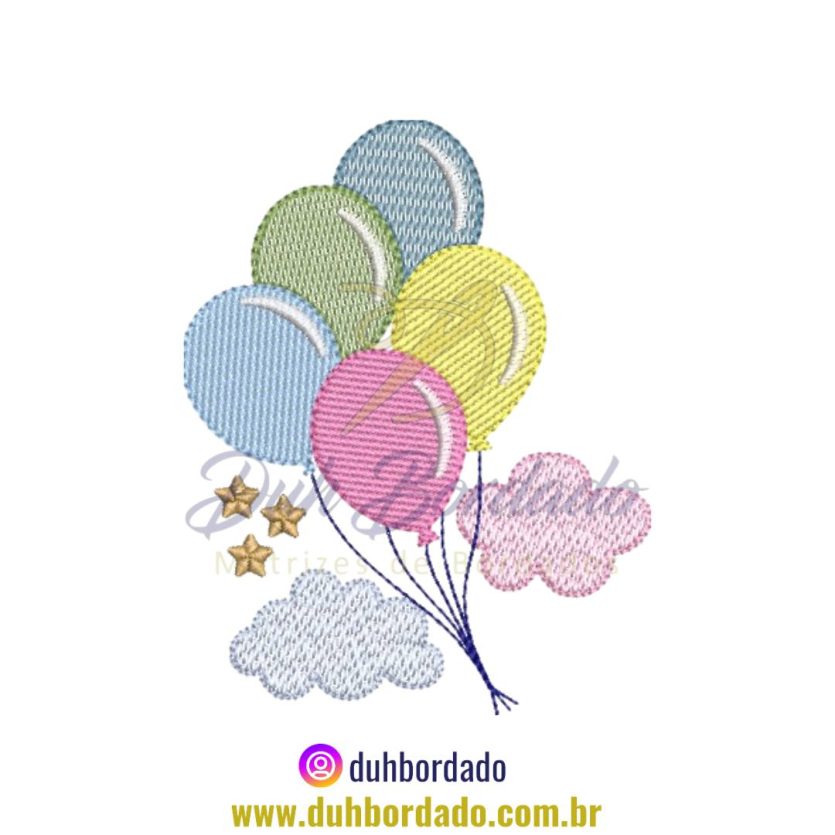 Matriz de Bordado de Balões