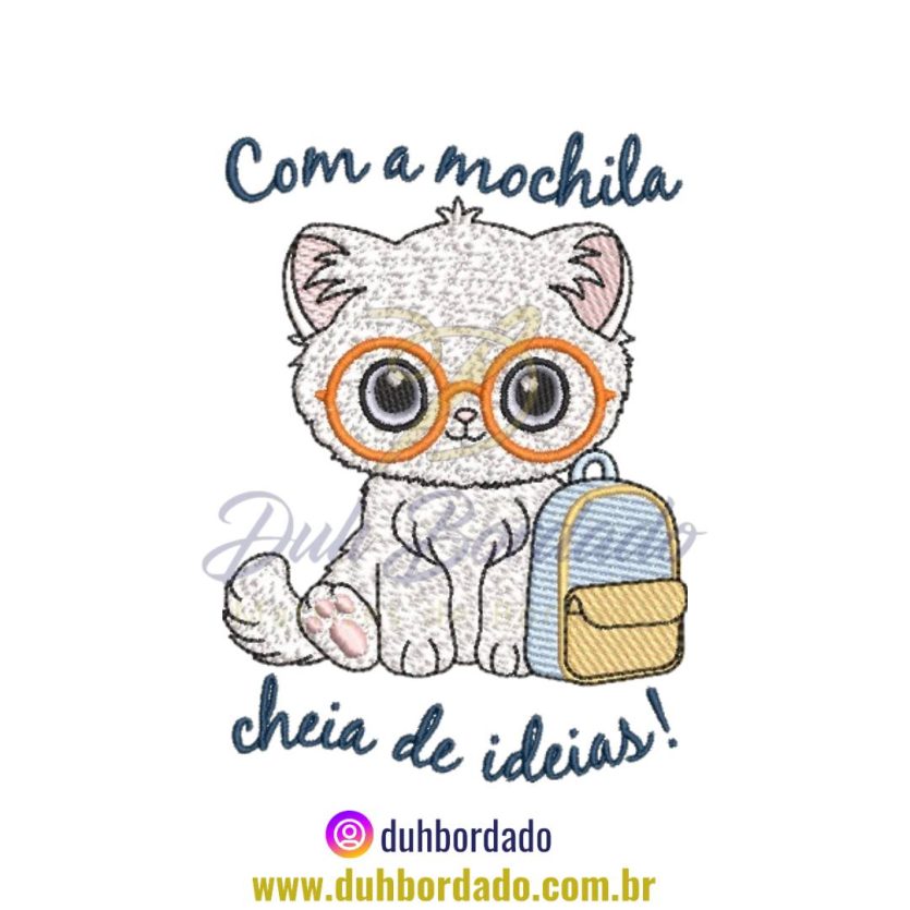 Matriz de Bordado de Gato