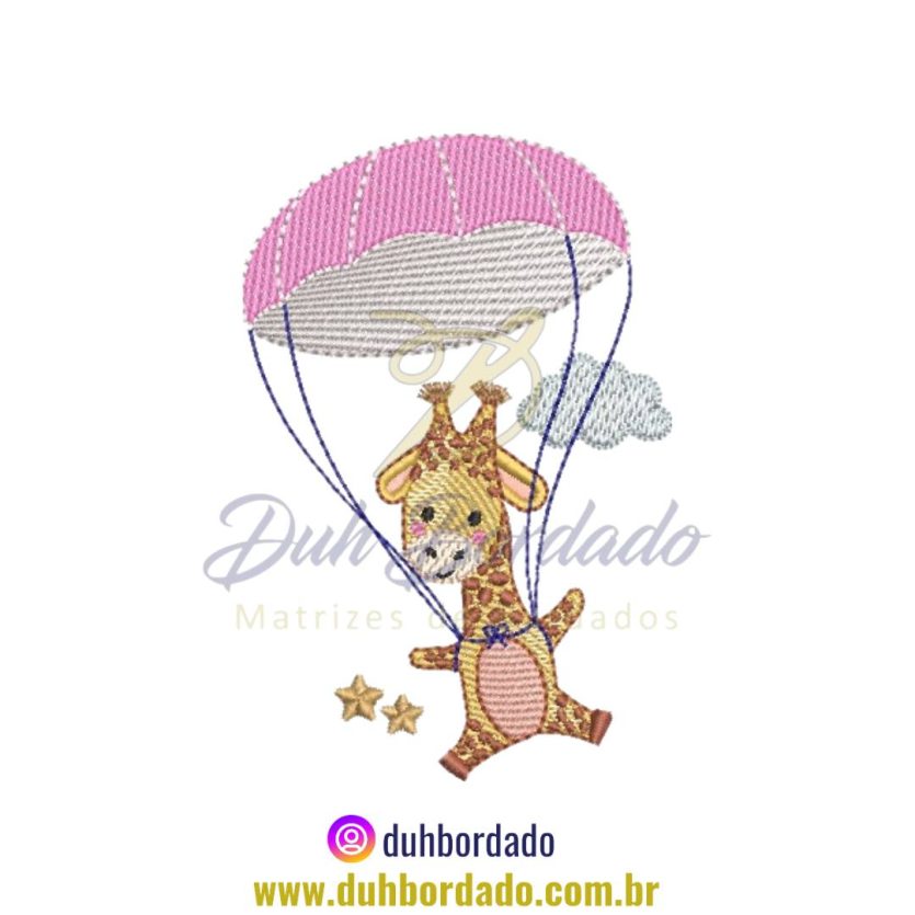 Matriz de Bordado de Girafa