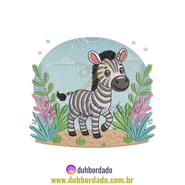 Matriz de Bordado de Zebra