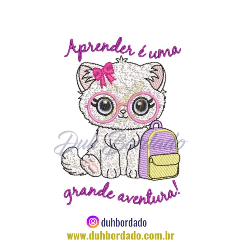 Matriz de Bordado de Gata