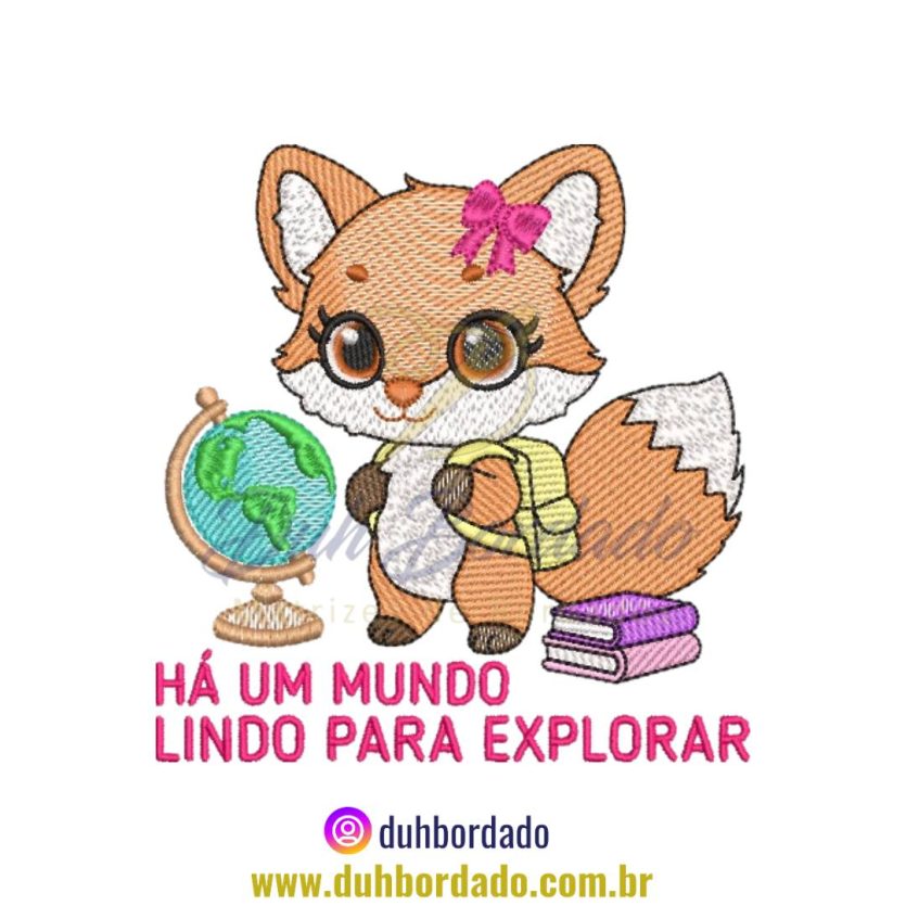 Matriz de Bordado de Raposa