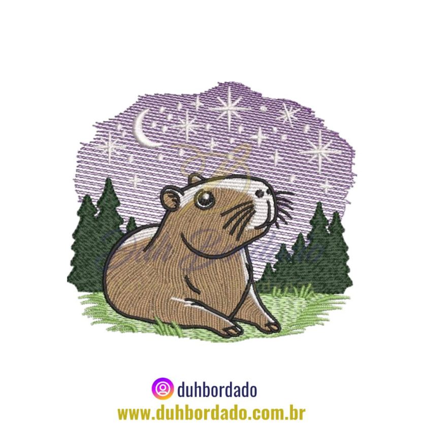 Matriz de Bordado de Capivara