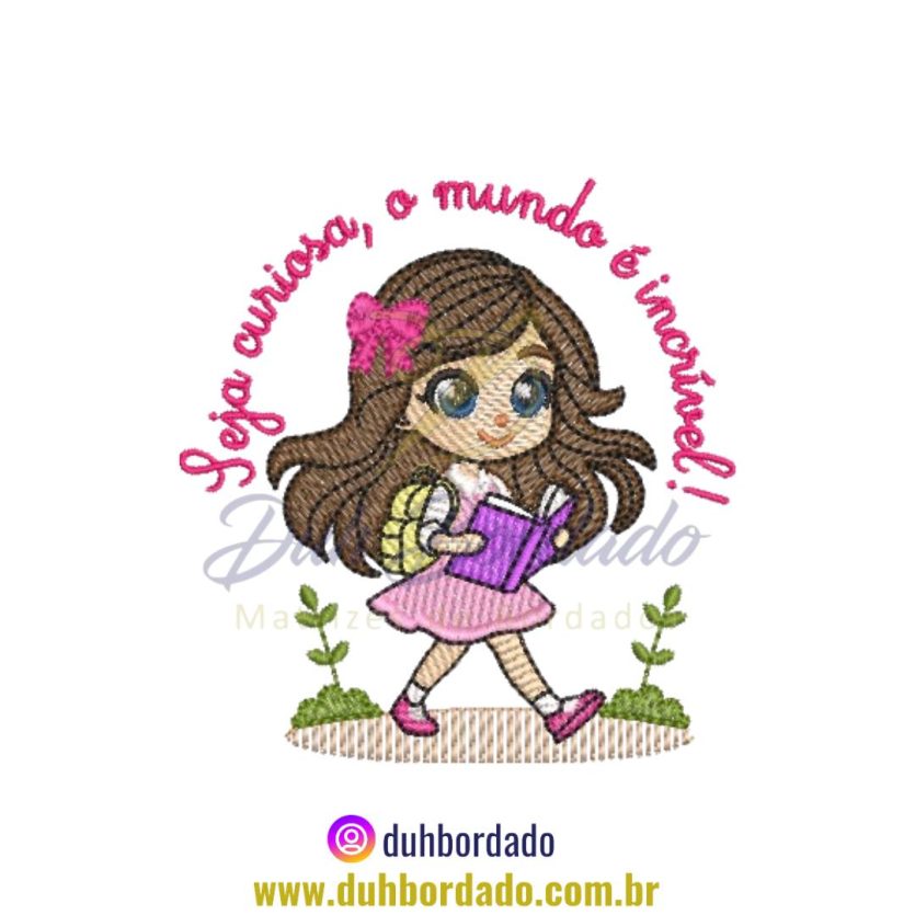 Matriz de Bordado de Menina