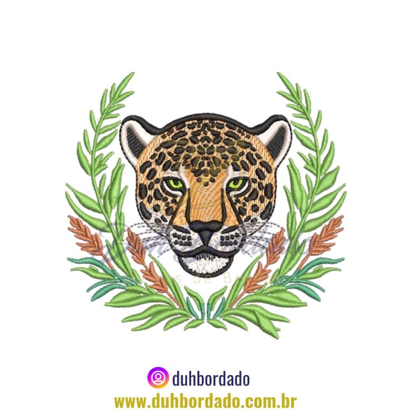 Matriz de Bordado de Onça Pintada