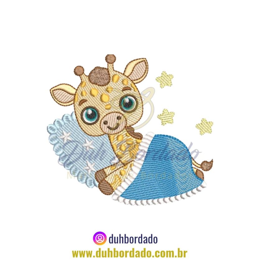 Matriz de Bordado de Girafa