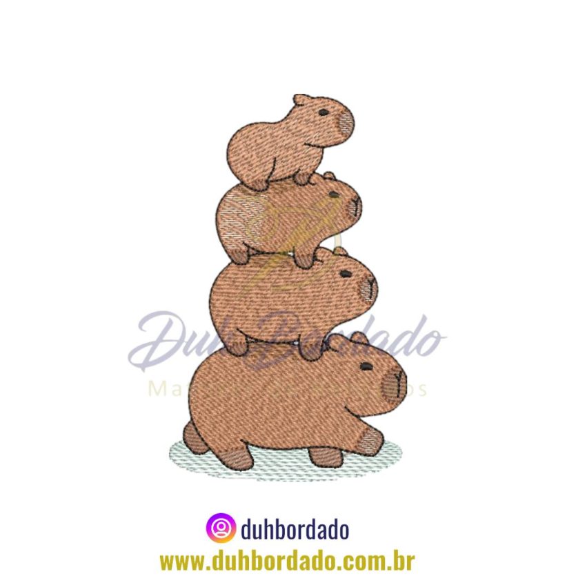 Matriz de Bordado de Capivara