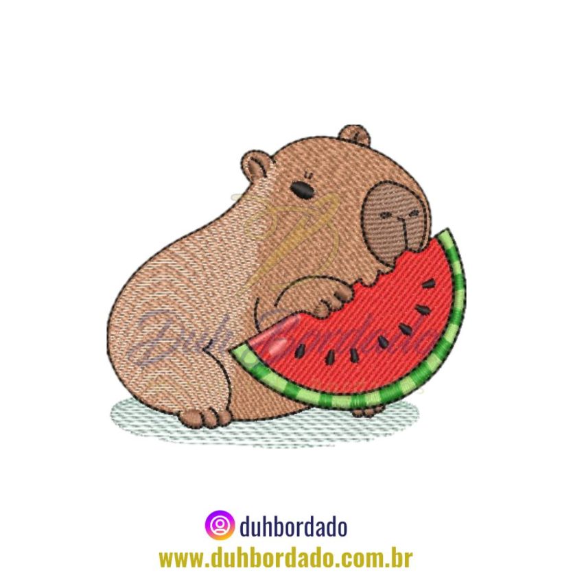Matriz de Bordado de Capivara
