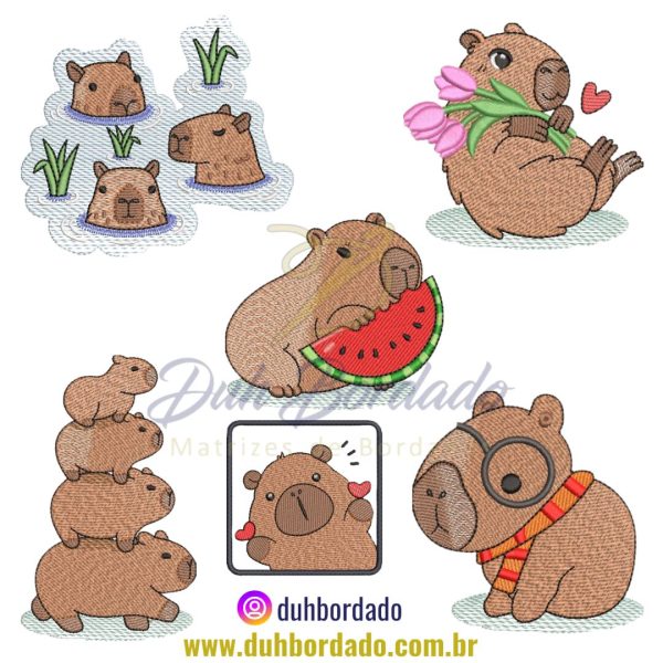 Coleção Matrizes de Bordados Capivara