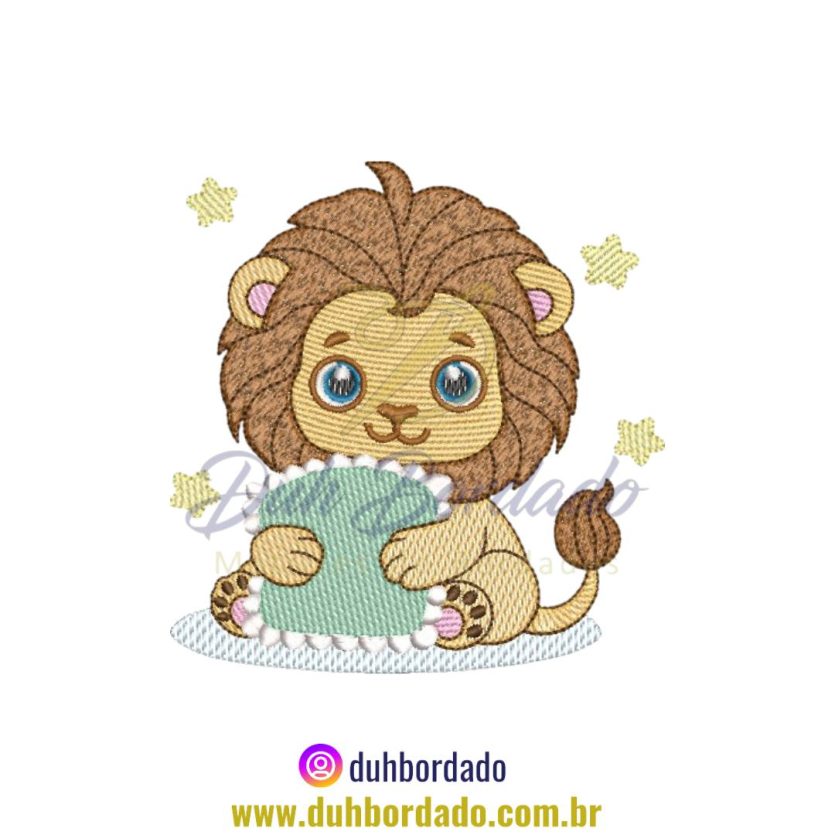 Matriz de Bordado de Leão