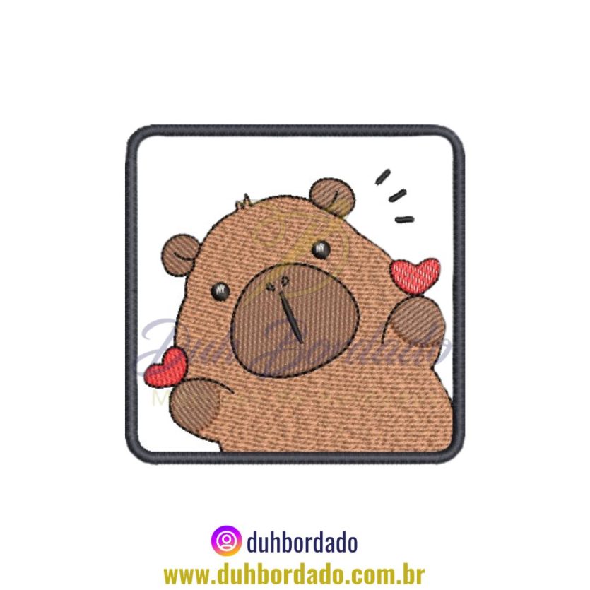Matriz de Bordado de Capivara