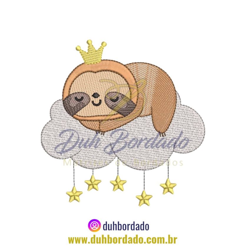Matriz de Bordado de Bicho Preguiça