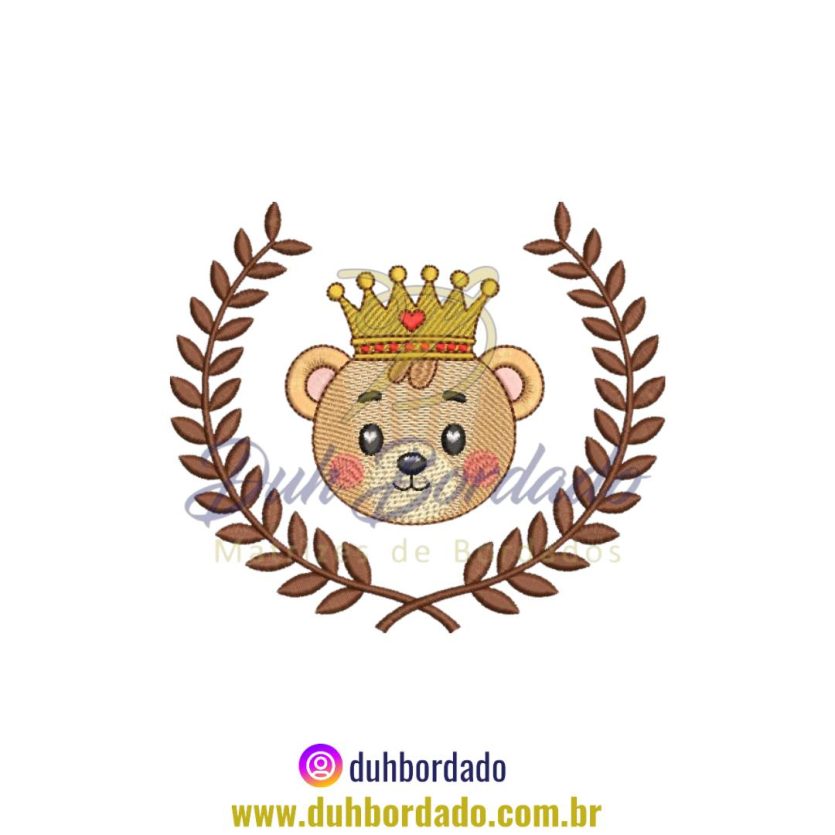 Matriz de Bordado de Ursinho Príncipe