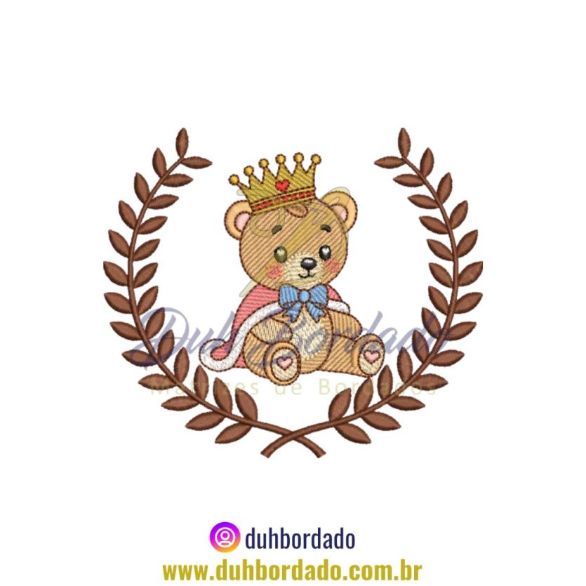 Matriz de Bordado de Ursinho Príncipe