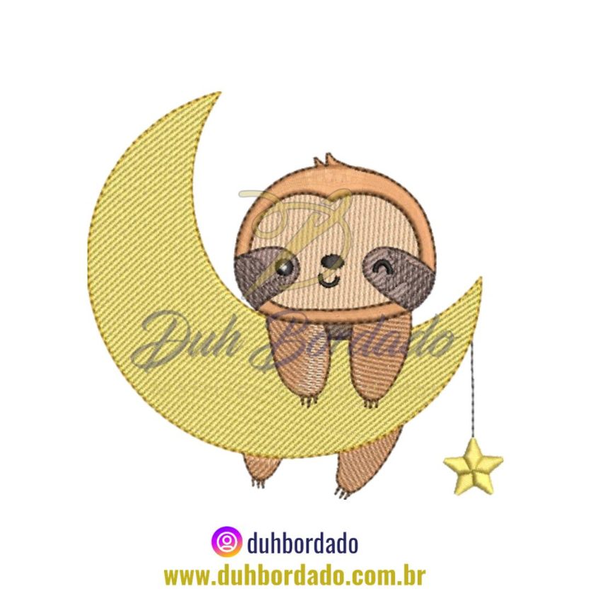 Matriz de Bordado de Bicho Preguiça