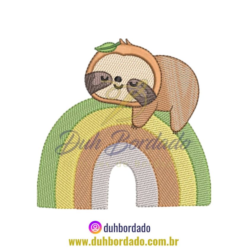 Matriz de Bordado de Bicho Preguiça
