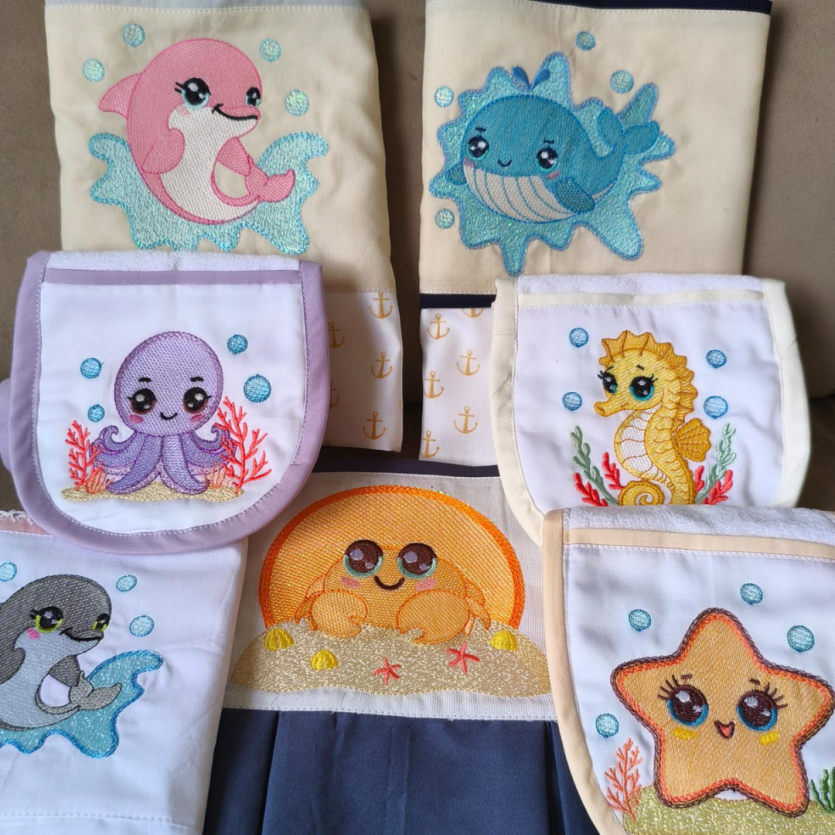 Coleção Matrizes de Bordados Fundo do Mar