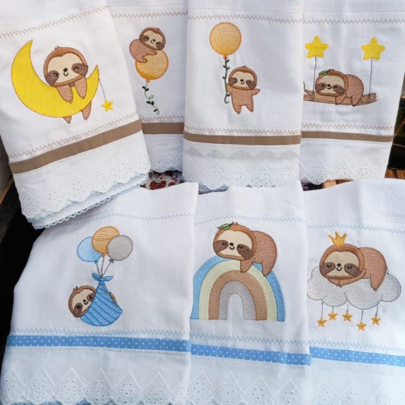 Coleção Matrizes de Bordados Bicho Preguiça