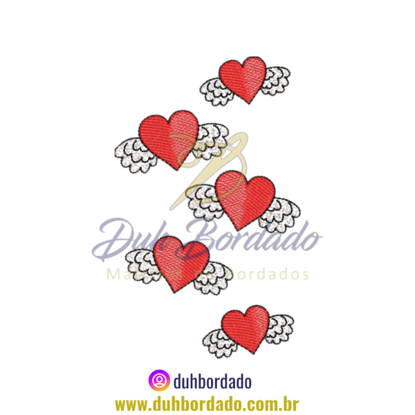 Coleção Matrizes de Bordados de Cupidos - Image 2