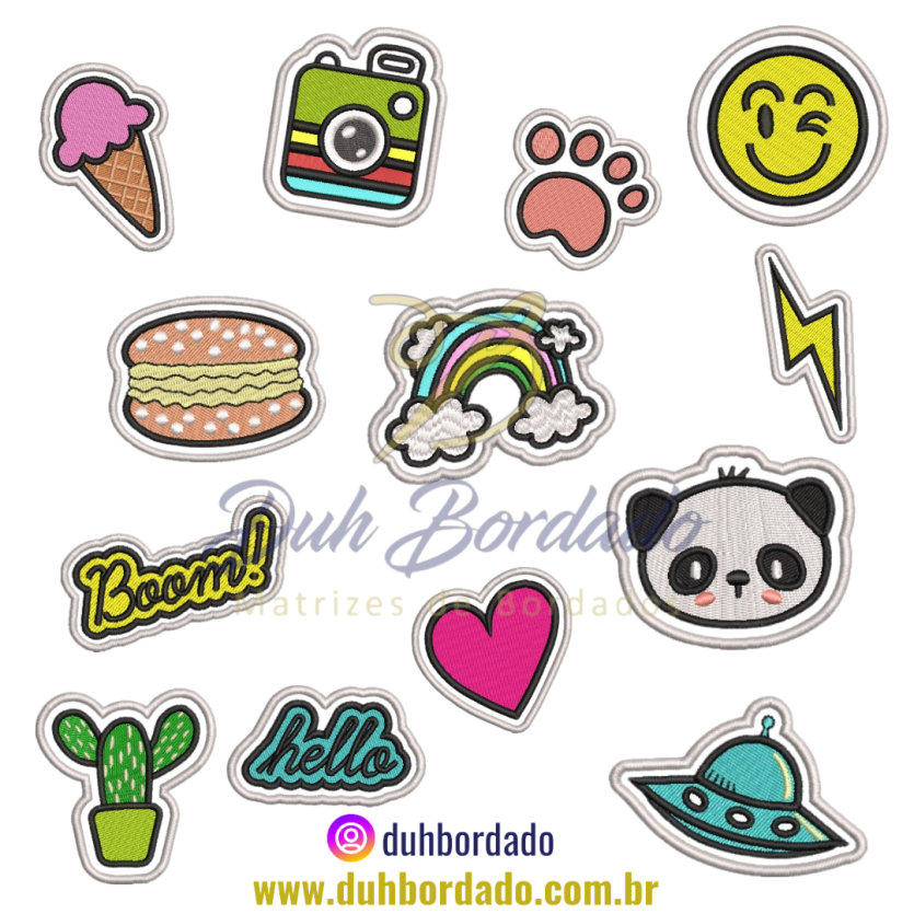 Coleção Matrizes de Bordados de Patches