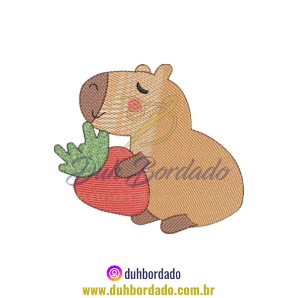 Matriz de Bordado de Capivara