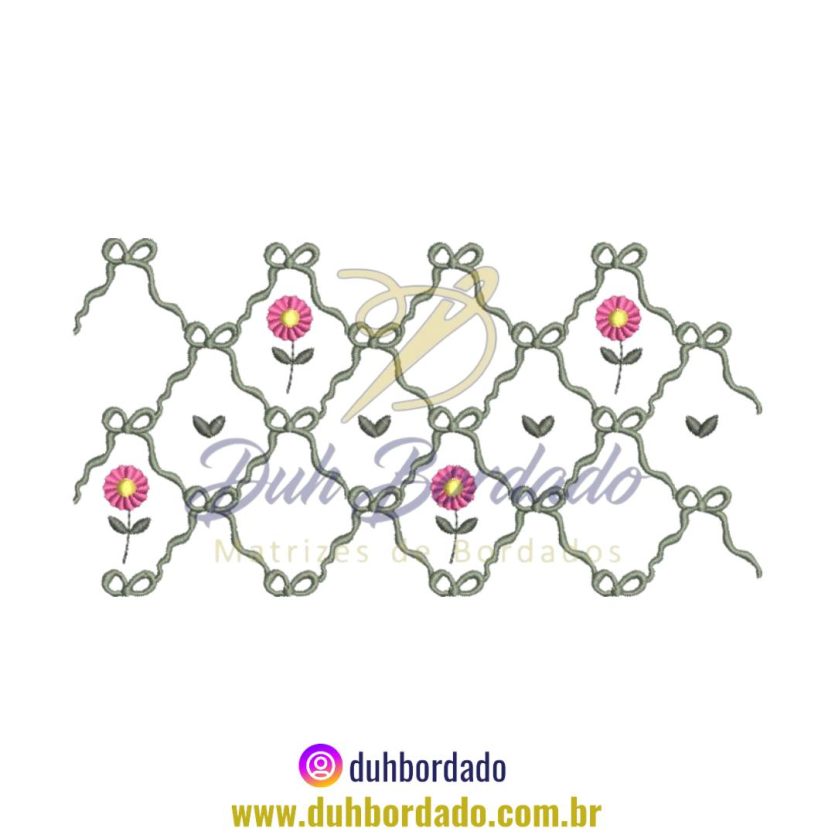 Matriz de Bordado de Barrado