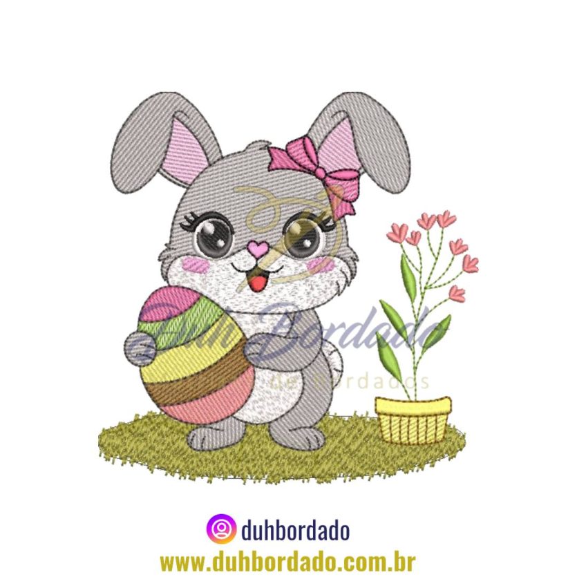 Matriz de Bordado Coelha