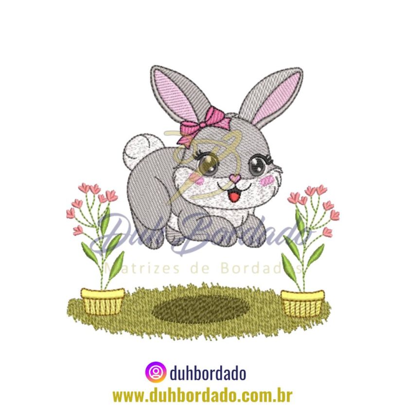 Matriz de Bordado Coelha