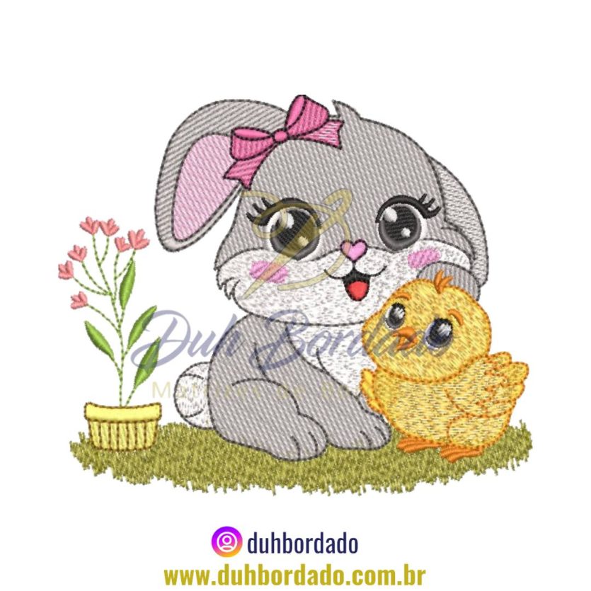 Matriz de Bordado Coelha