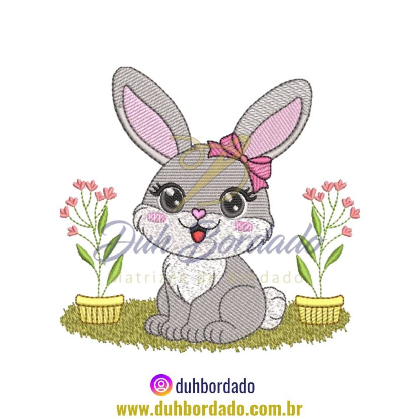Matriz de Bordado Coelha