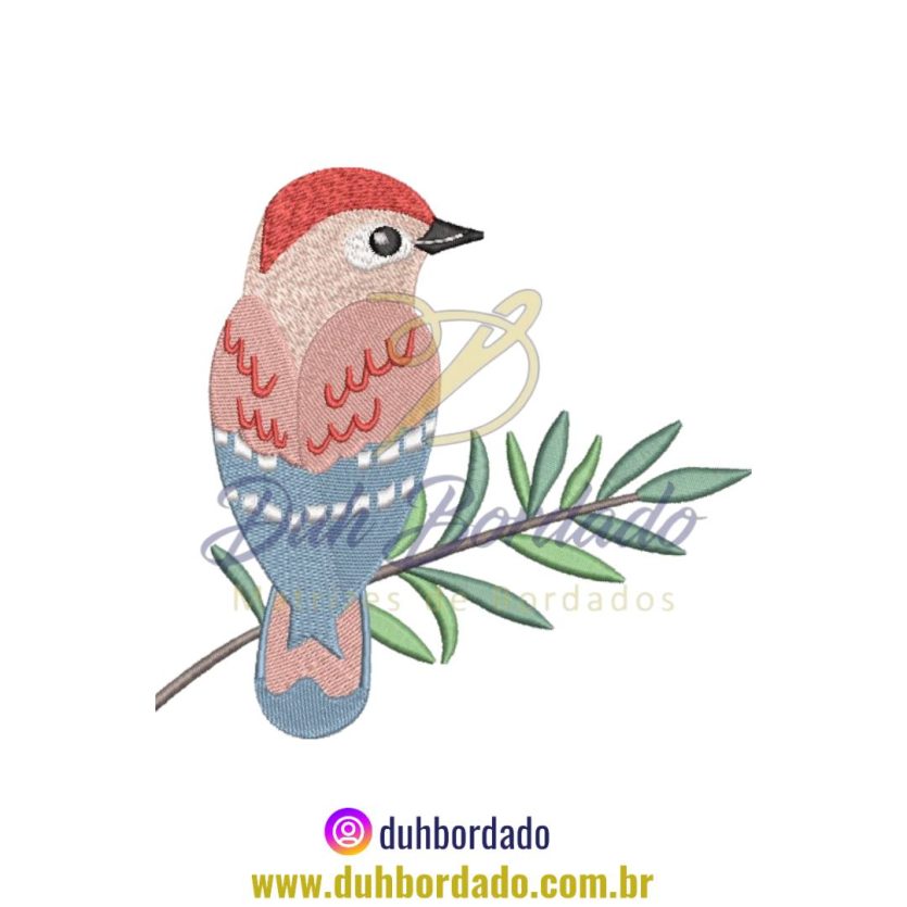 Matriz de Bordado de Pássaro