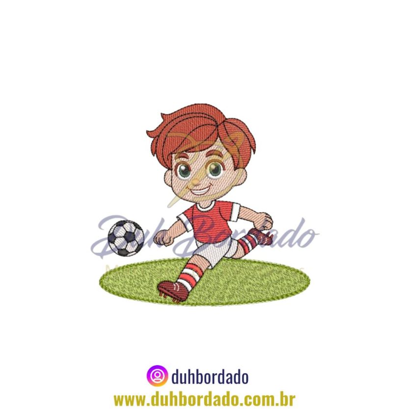Matriz de Bordado de Jogador de Futebol