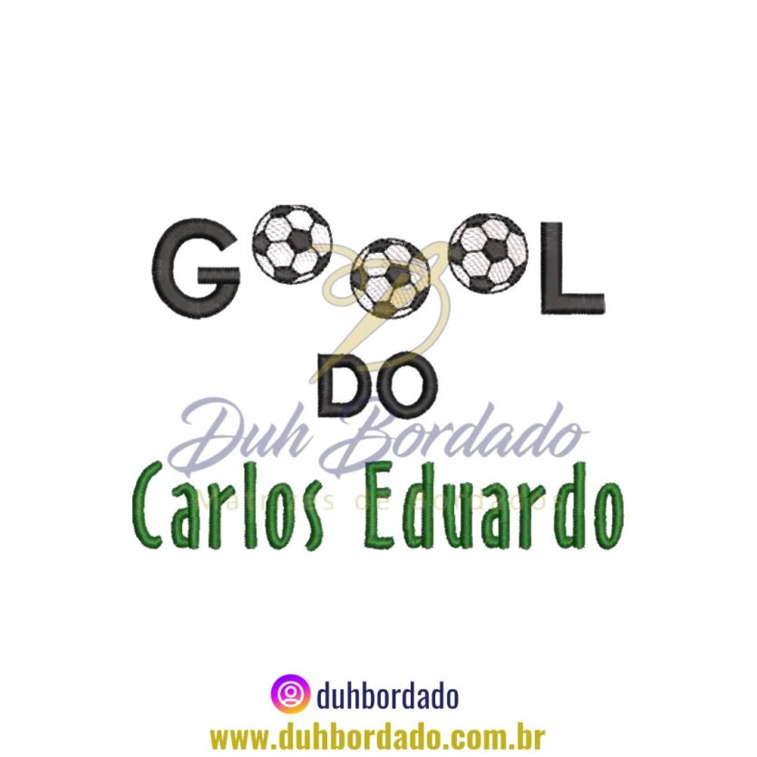 Matriz de Bordado de Escrita Gol