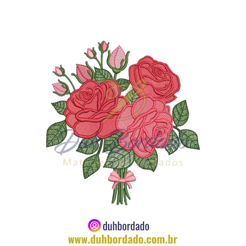 Matriz de Bordado de Buquê