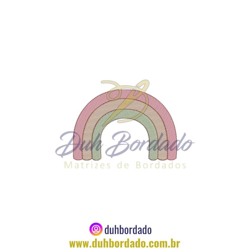 Matriz de Bordado de Arco Íris