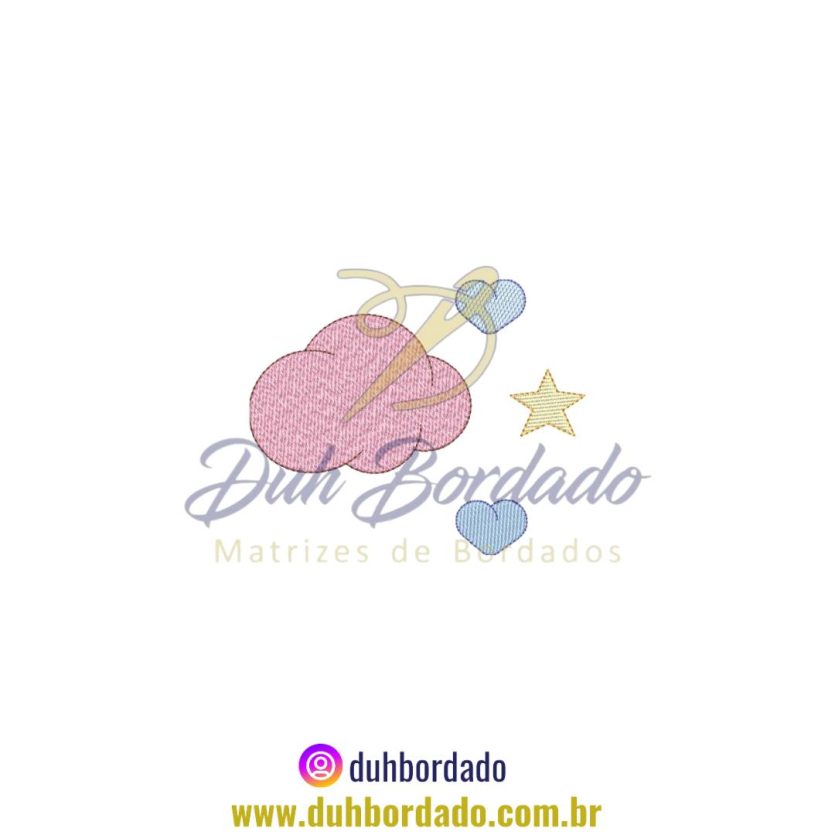 Matriz de Bordado Nuvem