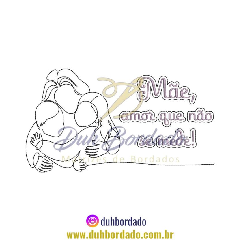 Matriz de Bordado de Dia das Mães