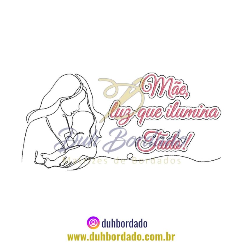 Matriz de Bordado de Dia das Mães