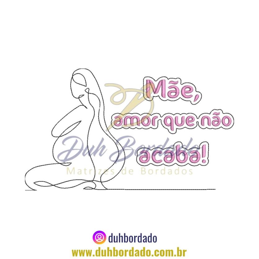 Matriz de Bordado de Dia das Mães